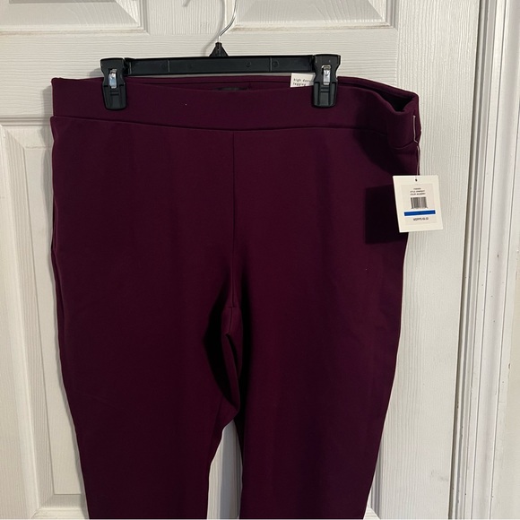 Ellen Tracy Plum High Density Leggings - Picture 2 of 4